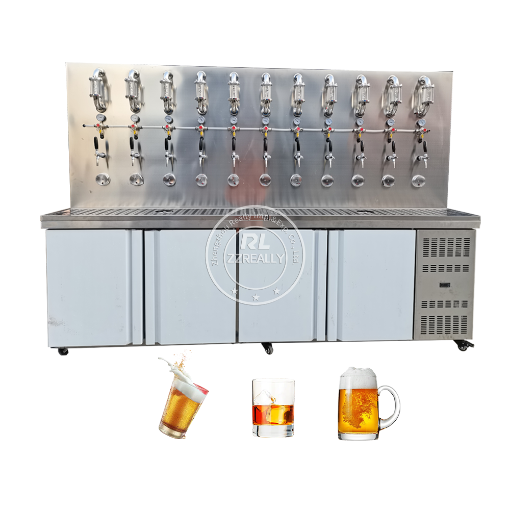 2024 Food Beverage Machinery Automatic Soft Drink Dispenser Machine Catering Used Soda 3 Door Beverage Dispenser Cooler