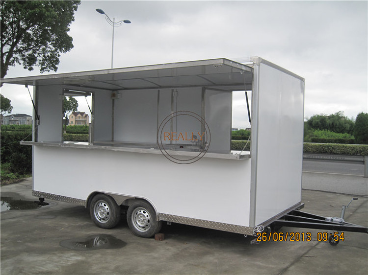 2024 Mobile Food Kiosk/Mobile Coffee Shop with wheels design pizza food cart for sale