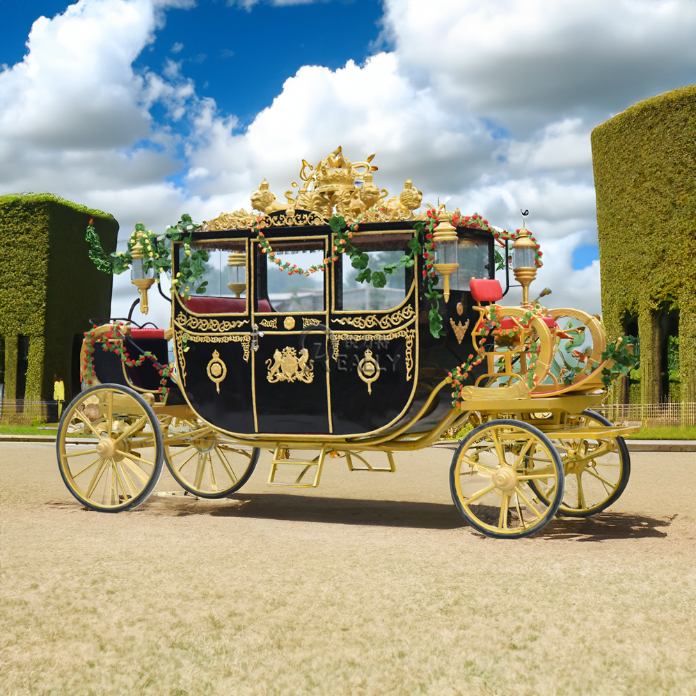 2024 Wedding Ancient Marathon Exhibition Horse Carriage European Royal Family Carriage