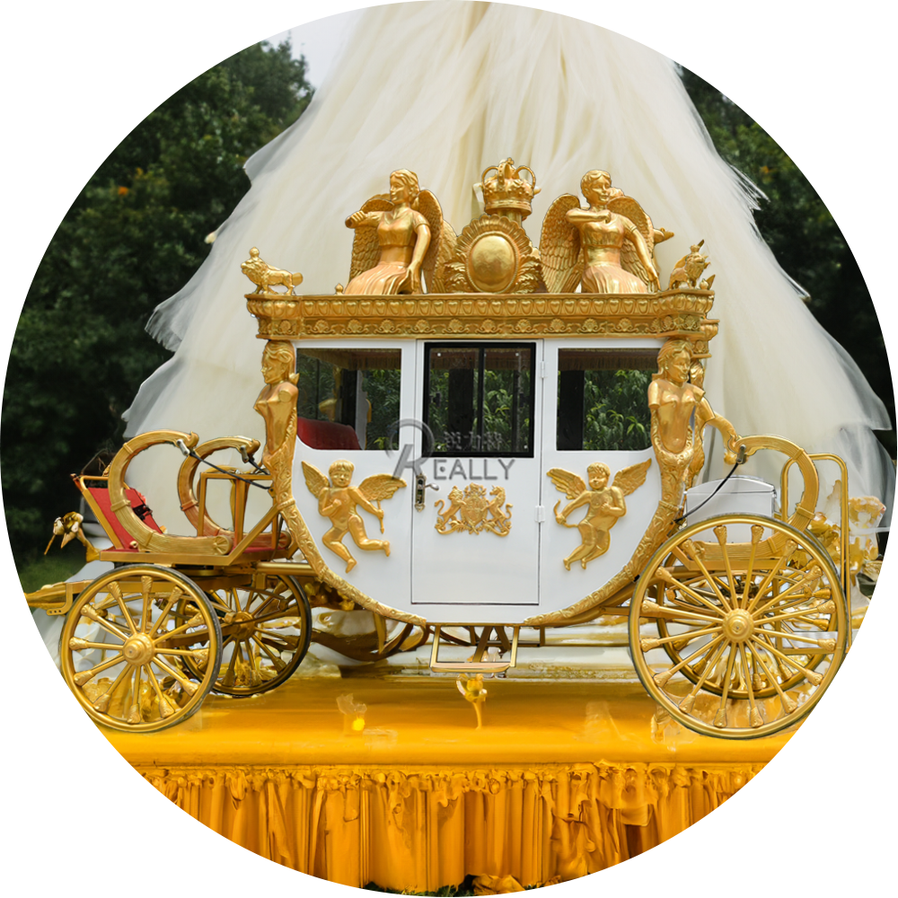 2024 European Style Horse Carriage Marathon Training Horse Carriage For Sale Wedding Electric Horse Carriage