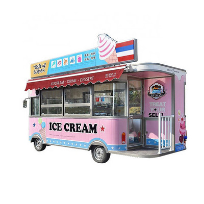 DOT CE Certification Street Mobile Food Truck Snack Tea Cotton Candy Fast Food Cart Park Ice Cream Electric Car