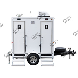 Outdoor Single Bathroom Trailer Mobile Toilet Customize Luxury Portable Toilet Truck for Organization