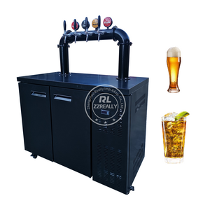 2024 2*18L Commercial Glass Beverage Drinks Cold Hot Fruit Juicer Beer Dispenser Machine For Sale Cool Beer Dispenser Wall