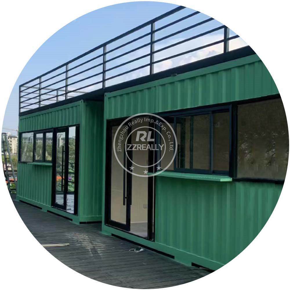 New 20ft Mobile Office And Canteen Converted Shipping Containers With Equipment And Tables