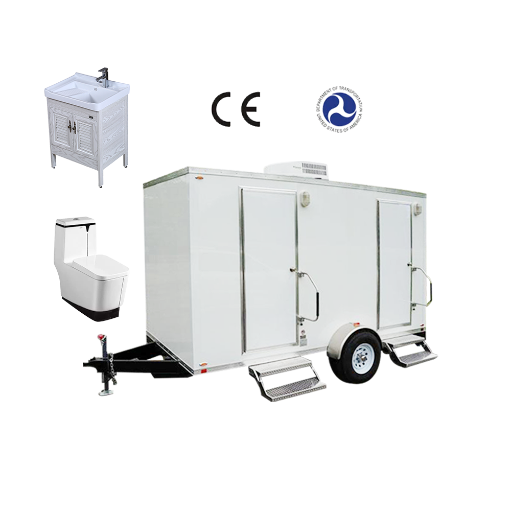 Portable Outdoor Toilet Trailer Mobile Toilet Trailer Movable Luxury Vip Mobile Bathroom And Restroom