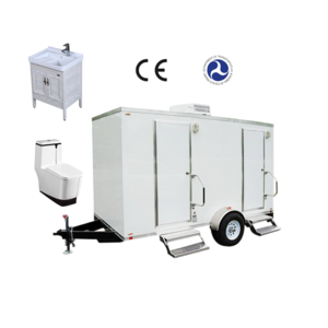 Portable Outdoor Toilet Trailer Mobile Toilet Trailer Movable Luxury Vip Mobile Bathroom And Restroom