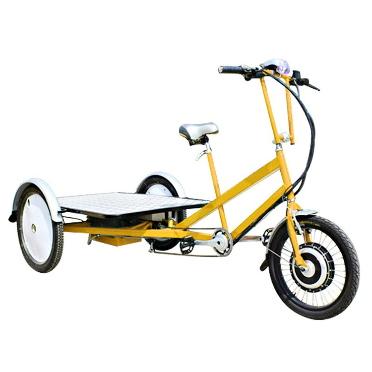 OEM Electric Flatbed Trike For Cargo 3 Wheel Bicycle Motor Electric Pedal Cars For Adults