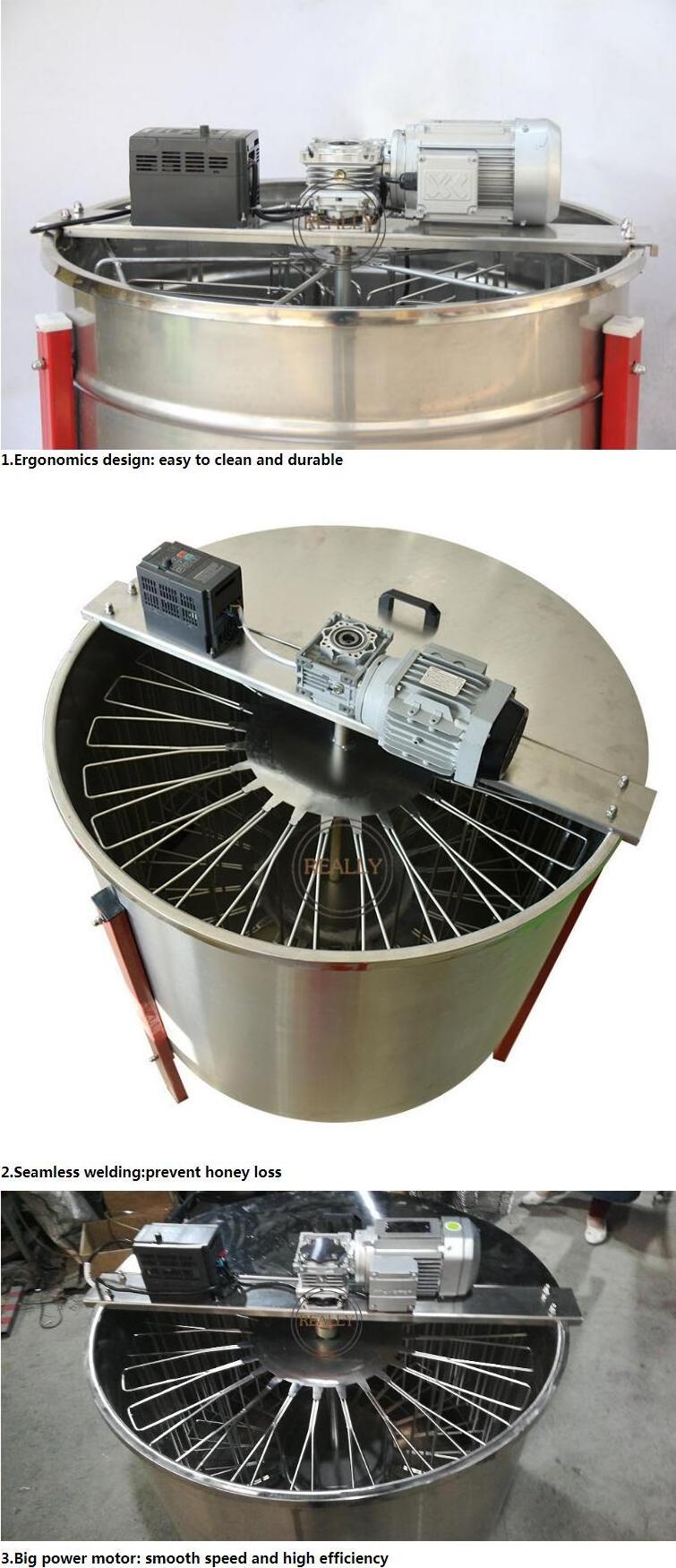 OEM 24 Frames High Capacity Honey Extractor 304 Stainless Steel Honey Extractor Beekeeping Machine for Honey Extraction