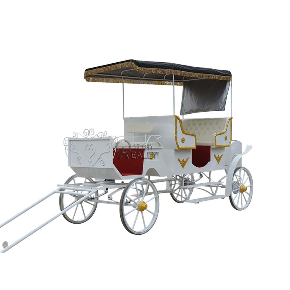 Full Royal Horse Carriage Sightseeing Limousine English Style Horse Wagon Sightseeing Electric Horseless Carriage