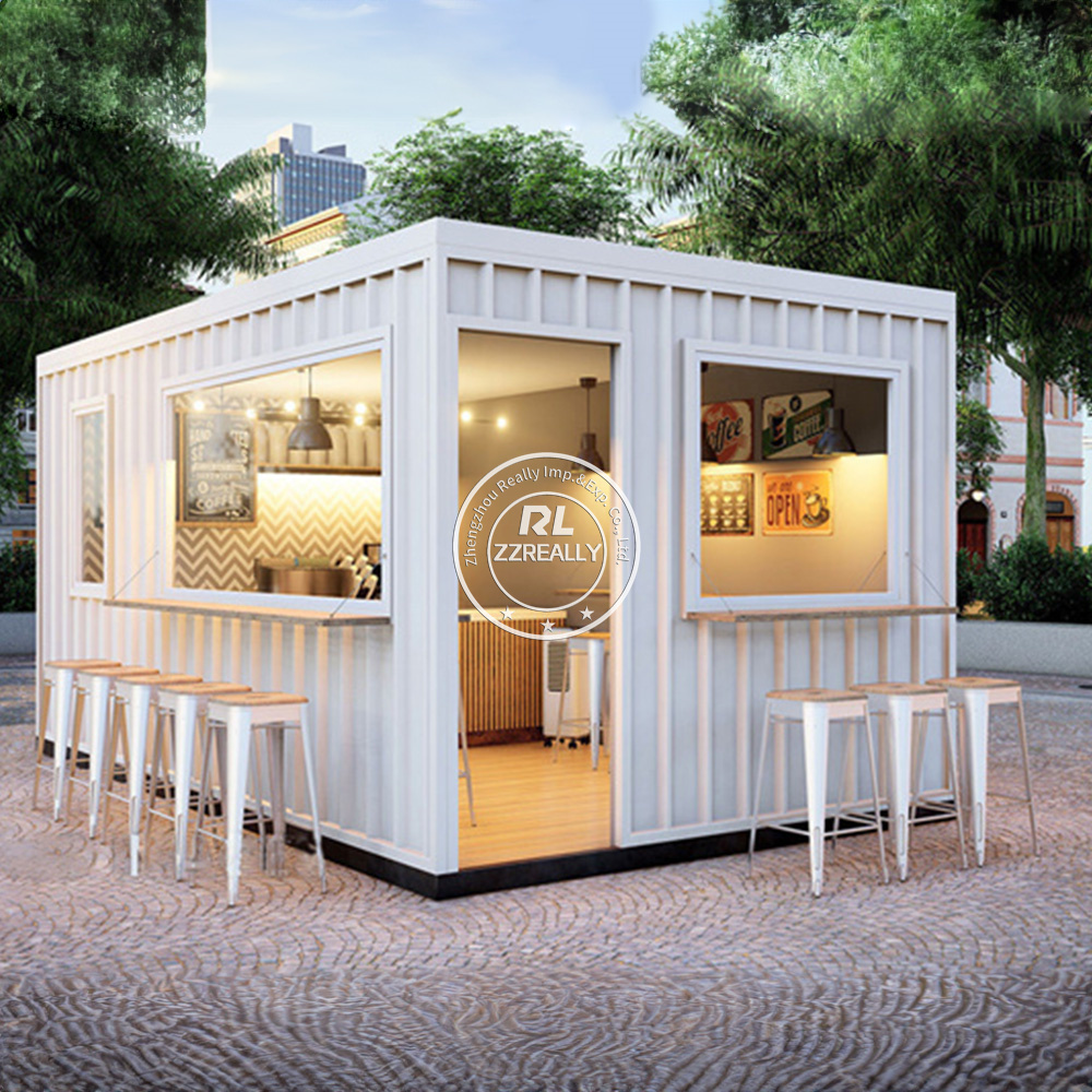 2024 Coffee Shop Container Bar 20ft Prefabricated Container Restaurant Coffee Shop 40ft Container Bar