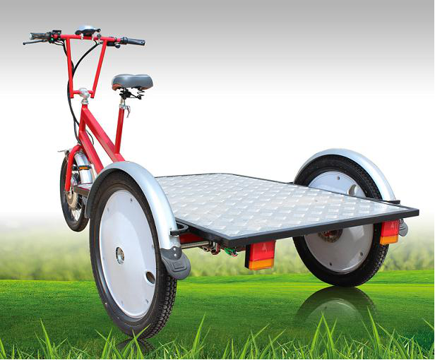 OEM Electric Flatbed Trike For Cargo 3 Wheel Bicycle Motor Electric Pedal Cars For Adults