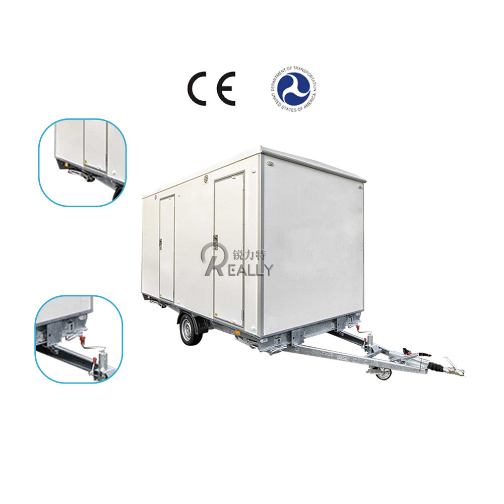 Ready To Use Prefab House Chemical Toilet Outdoor Mobile Toilet Piece Mobile Toilet Trailer Portable Bathroom Cabin