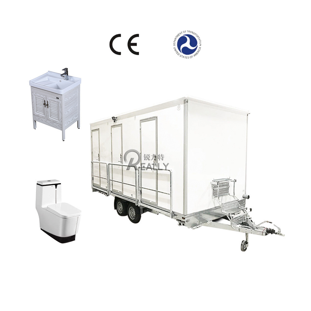 China Outdoor Mobile Bathroom Portable Restroom Trailers Used Portable Toilets For Sale