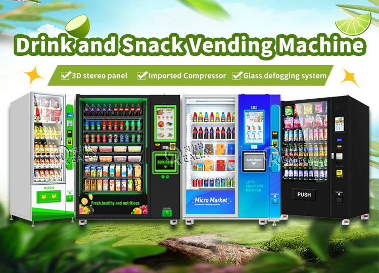 Hot Selling Fully Automatic Coin Coffee Snack Vending Machine Cold Cash Coffee Vendor Machine for Business