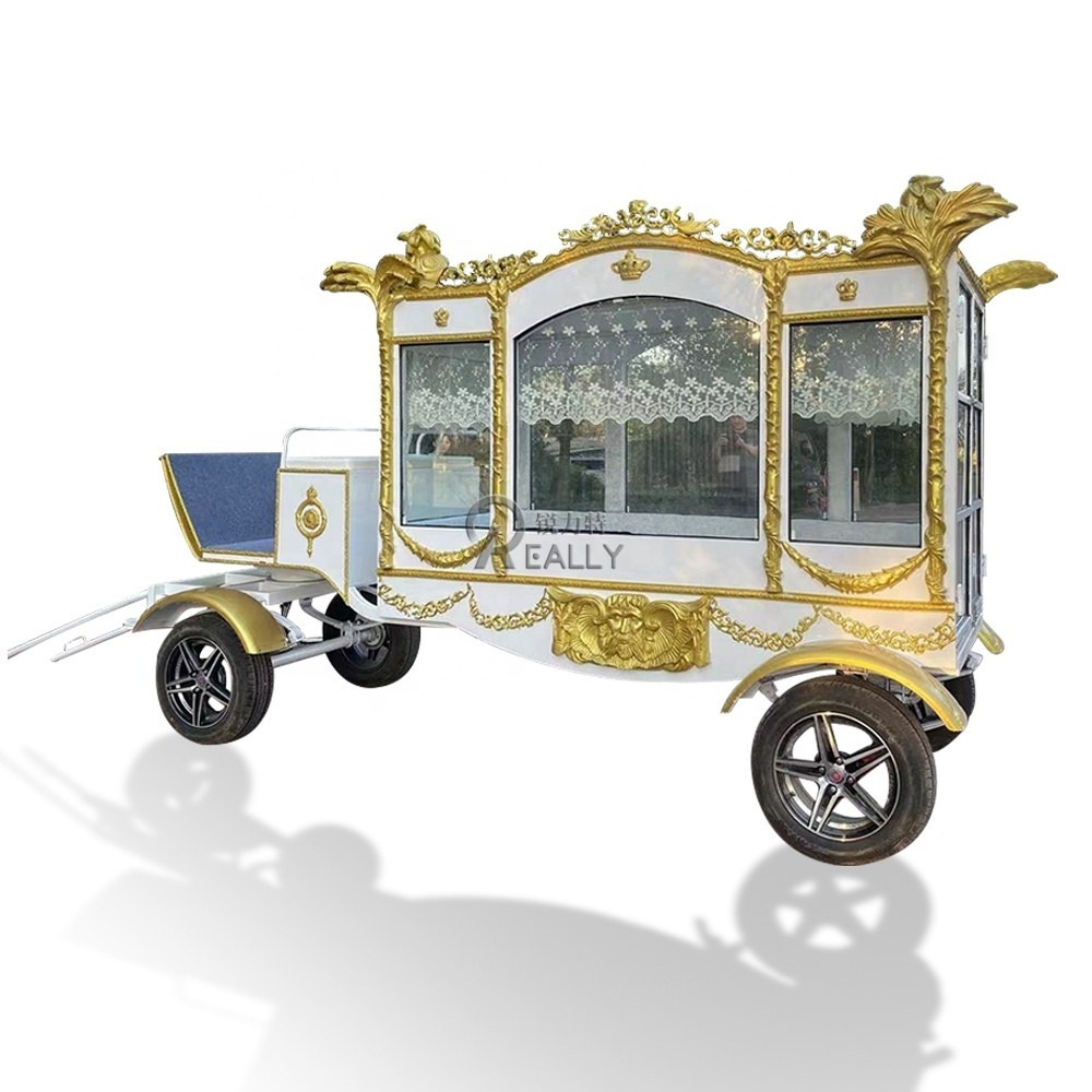 Custom New Horse Car Drawn Funeral Carriage Electric Funeral Vehicle Funeral Carriage Hearse for Sale