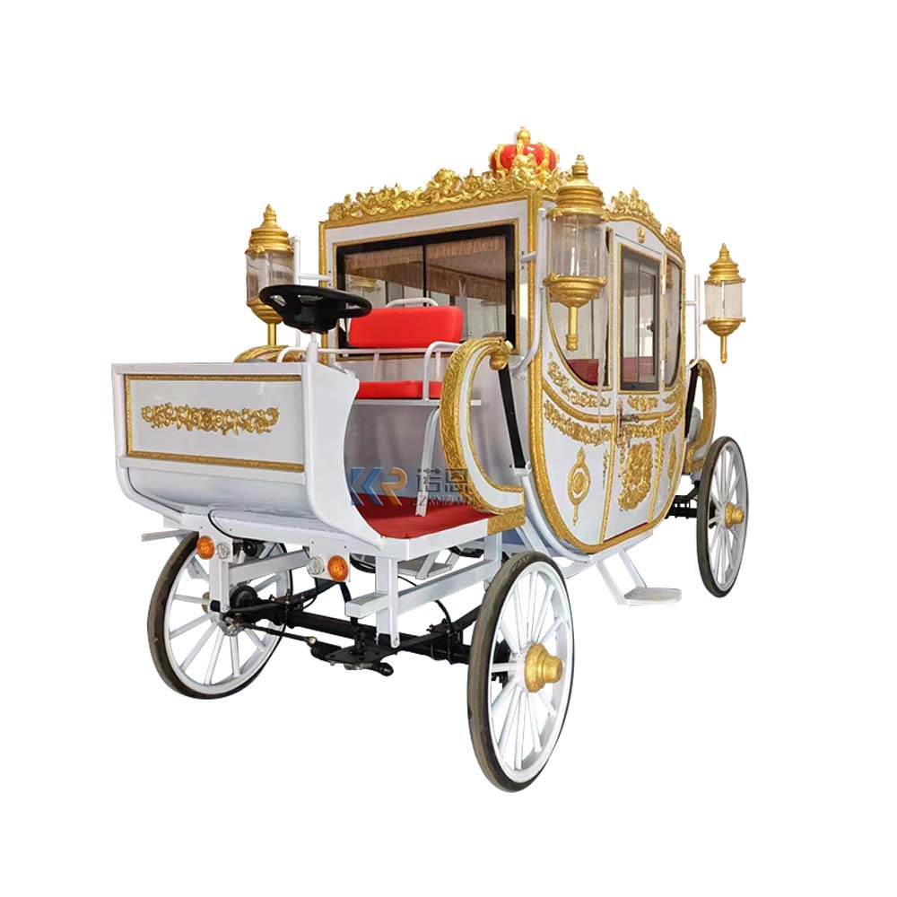 High Quality Royal Carriage Wedding Car Electric Four Wheeled Carriage European Style Customizable VIP Carriage