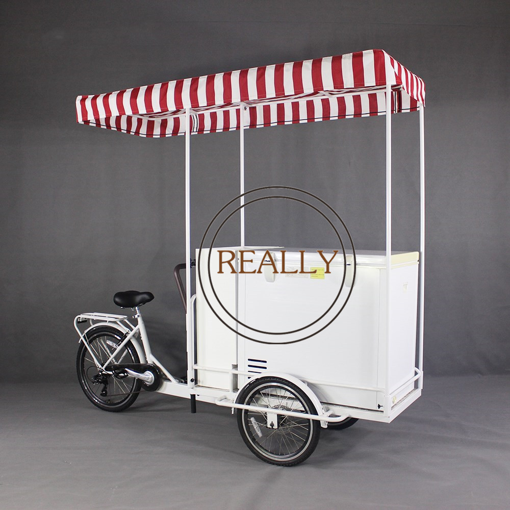 2022 Electric Ice Cream Tricycles 3 Wheels Adult Cargo Bike Freeze Tricycle Food Carts