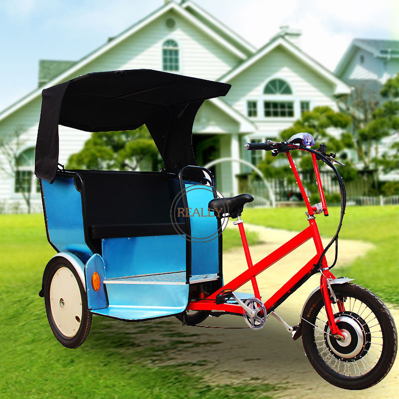 Oem Customized Electric Pedicab Rickshaw Three Wheels Cargo Bike Trike Adult Passenger Tricycle