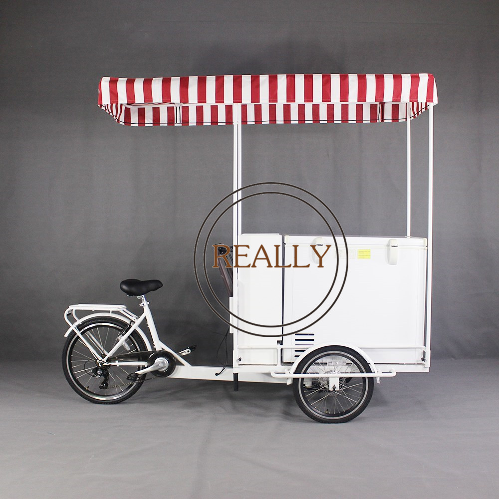 2022 Electric Ice Cream Tricycles 3 Wheels Adult Cargo Bike Freeze Tricycle Food Carts