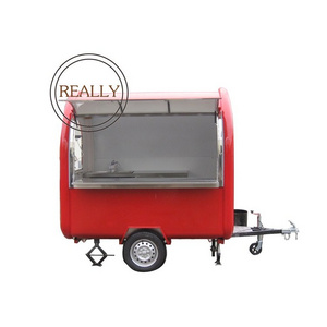 2024 Stainless steel food car/mobile kitchen/coffee kiosk/ice cream cart for sale