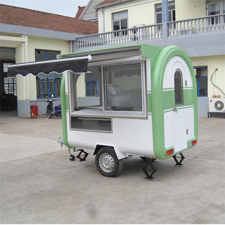 OEM Easy To Operate Mobile Motorcycle Food Cart Low Price for Fast Food Trailer with Wheels Snack Machines Food Truck