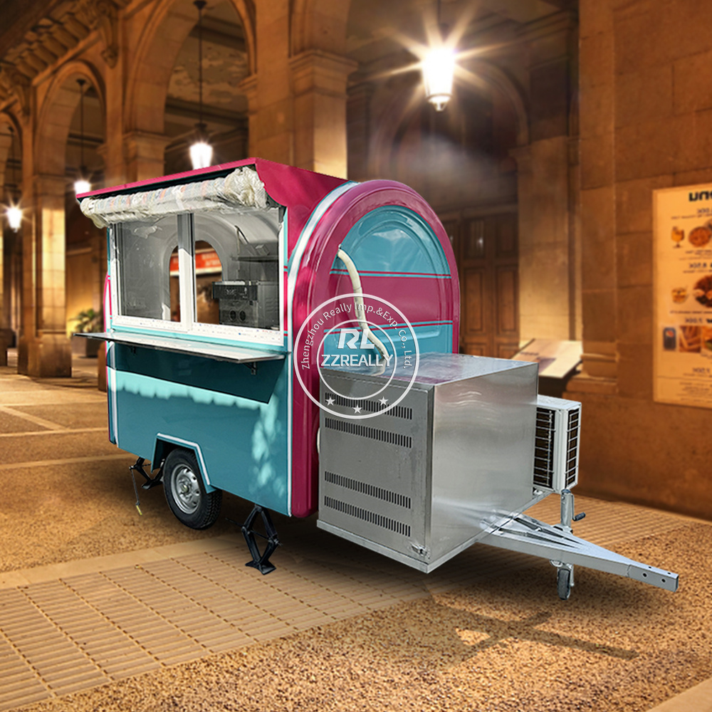 CE Certificate Coffee Food Trailer Hot Dog Food Carts with Full Kitchen Mobile Ice Cream Food Truck Trailer for USA