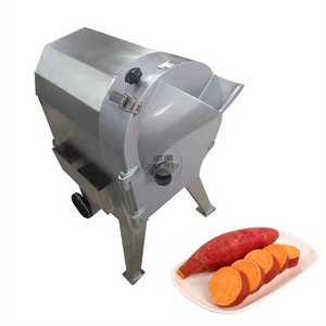 500kg /Hour Multi Function Electric Vegetable Cutter Slicer Stainless Steel Potato Carrot Onion Cutting Machine