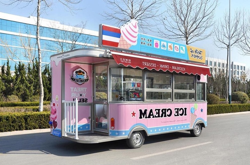 DOT CE Certification Street Mobile Food Truck Snack Tea Cotton Candy Fast Food Cart Park Ice Cream Electric Car