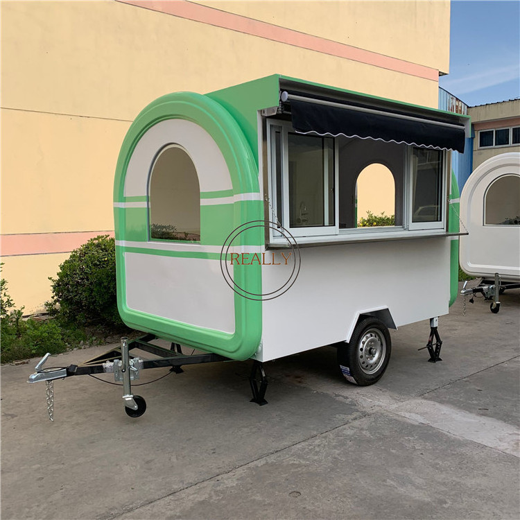 2024 Cheap price good quality mobile pizza food cart for snack machine food trailer with sunshade and awning