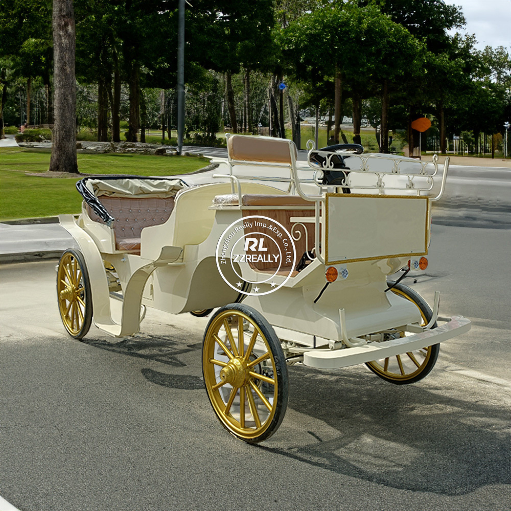 2024 OEM Electric Royal Wedding Horse Carriage With 4 Wheels Strong Horse Drawn Carriages For Sale In Special Transportation