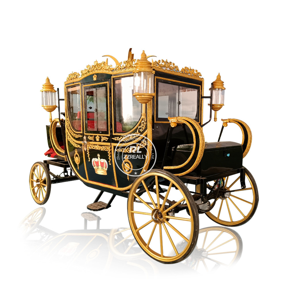 Hot Selling European Electric Royal Carriage Luxury Wedding Photography Exhibition Carriage Scenic Area Reception Carriage