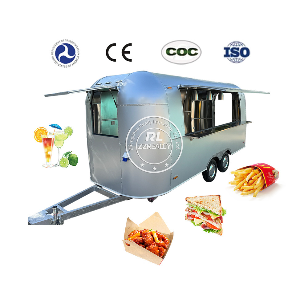 2024 Long Service Life Fully Equipped Professional Beer Bar Snack Machines Vending Food Trailer Cart Food Truck