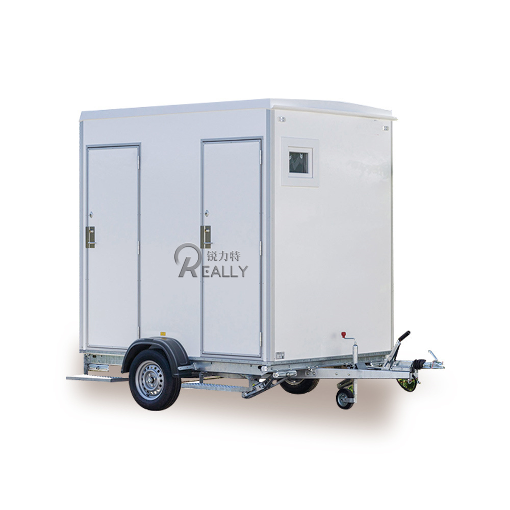 Mobile Portable Toilet With Trailer Truck With Clean And Waste Tank Mobile Toilet Trailer On Wheel For Park