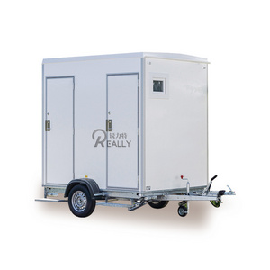 Mobile Portable Toilet With Trailer Truck With Clean And Waste Tank Mobile Toilet Trailer On Wheel For Park