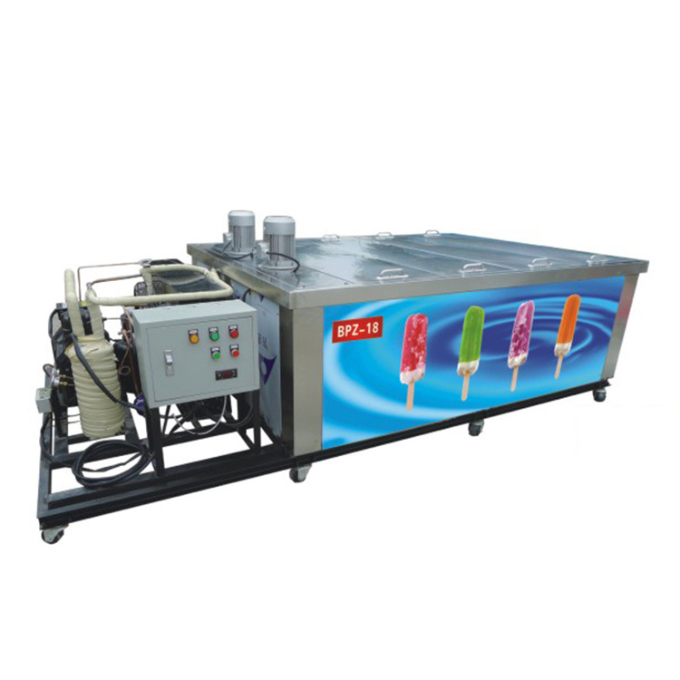 Commercial Automatic 18 Molds Popsicle Making Machine Stainless Steel Ice Lolly Bar Popsicle Stick Machine