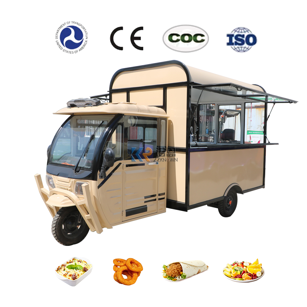 Electric Tricycle Food Cart Mobile Food Cart Tricycle Food Truck Trolley Cart For Sale