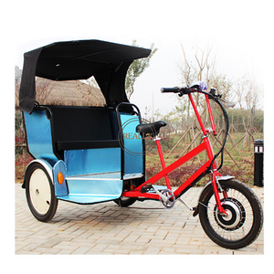 Oem Customized Electric Pedicab Rickshaw Three Wheels Cargo Bike Trike Adult Passenger Tricycle