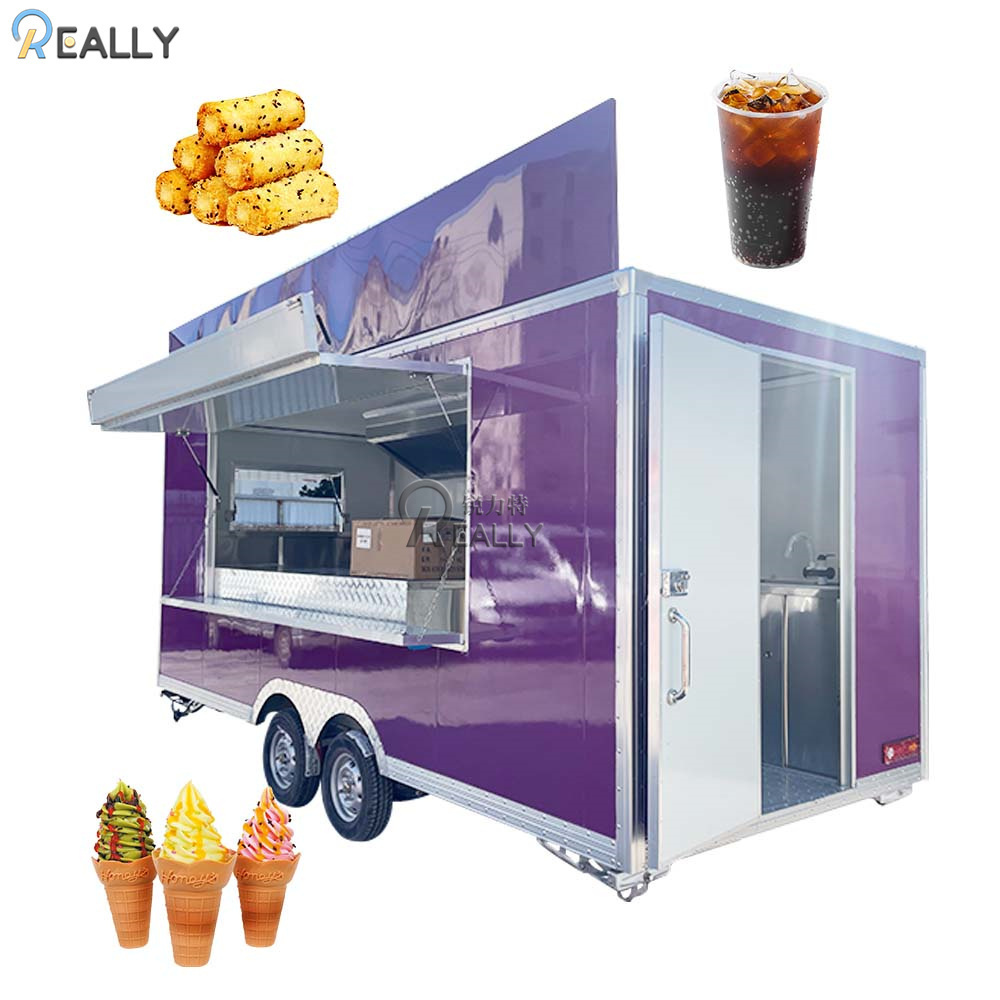 Mobile BBQ Smoker Grill Vending Machine Food Trailer