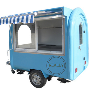 OEM Easy To Operate Mobile Motorcycle Food Cart Low Price for Fast Food Trailer with Wheels Snack Machines Food Truck