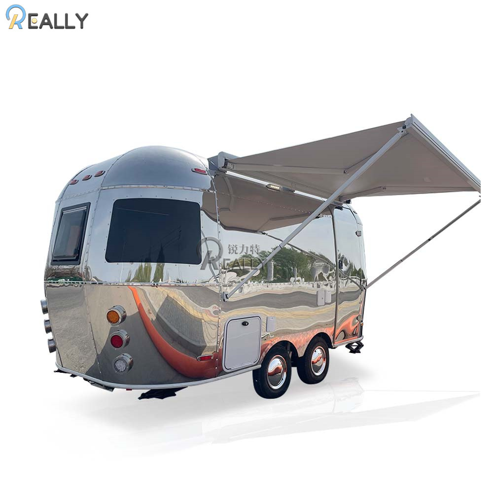 Direct Selling Long Service Life Stainless Steel Camper Trailers Travel Home Trailer Toy Hauler Caravan