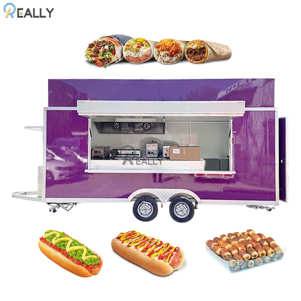 Mobile BBQ Smoker Grill Vending Machine Food Trailer