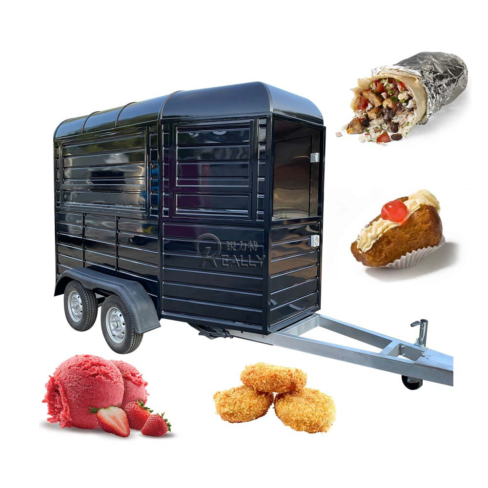 DOT CE Certification Mobile Bar Kitchen Fast Food Trailer Fully Equipped Ice Cream Truck Hot Dog Cart