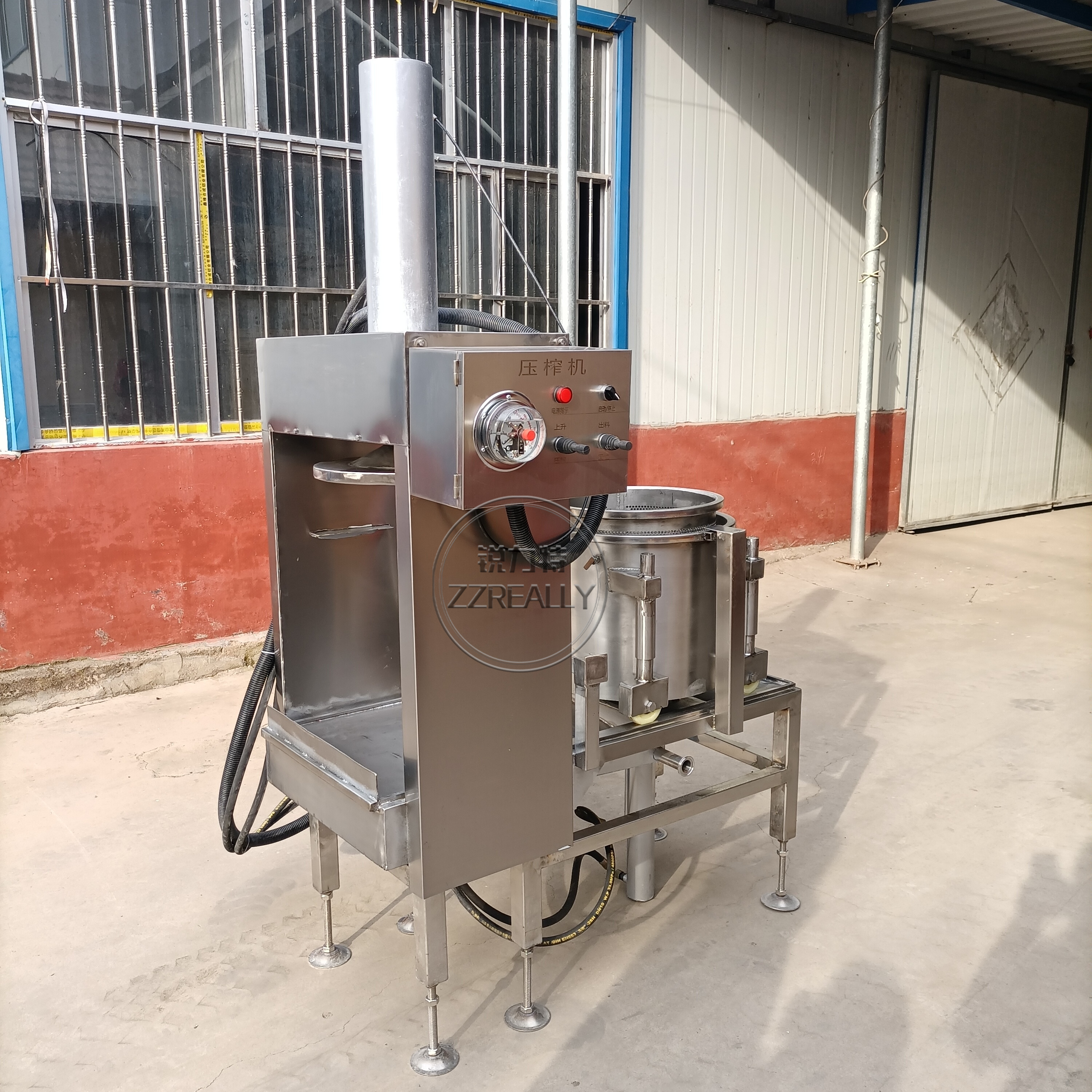 2022 100L Industrial Hydraulic Fruit Vegetable Filter Press Juice Extractor Grape Squeezing Pressing Juice Making Machine Dehydrator