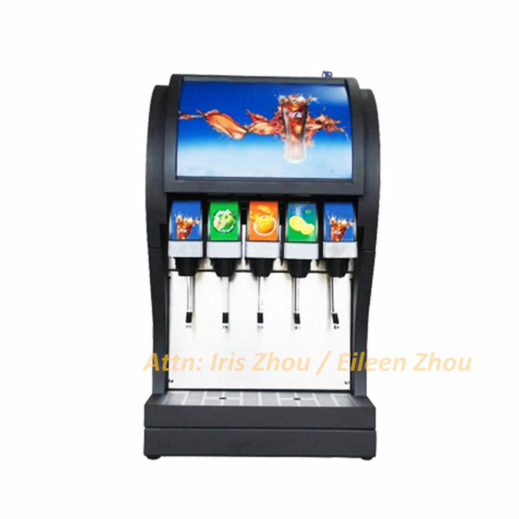 2022 Automatic 5 flavour soda vending machine / soda fountain dispenser