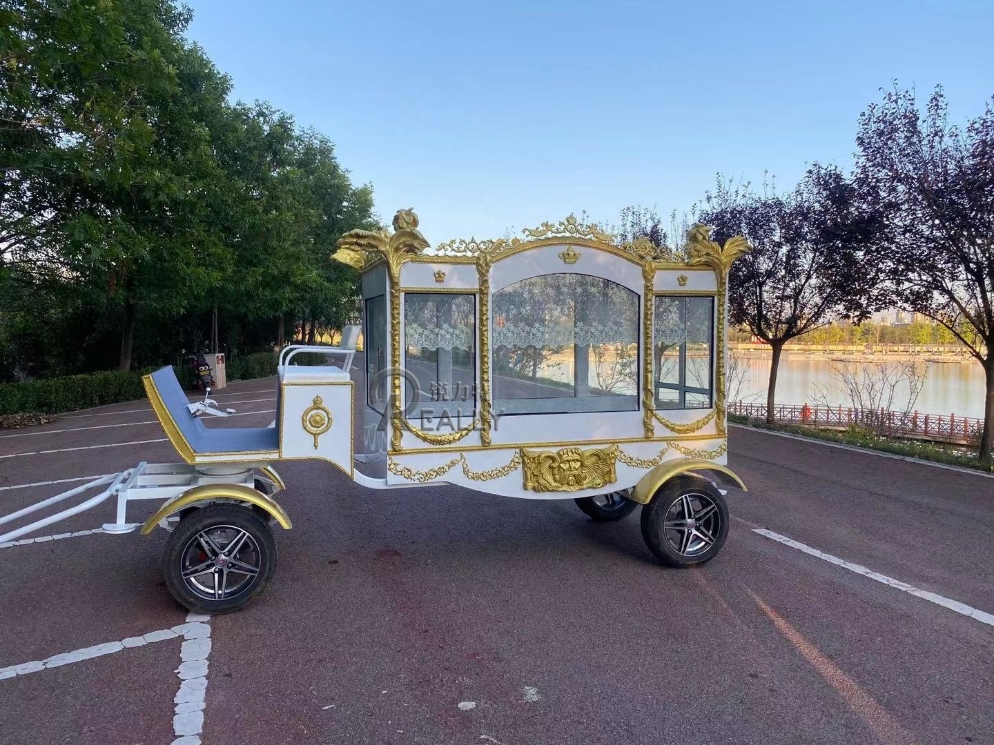 Custom New Horse Car Drawn Funeral Carriage Electric Funeral Vehicle Funeral Carriage Hearse for Sale