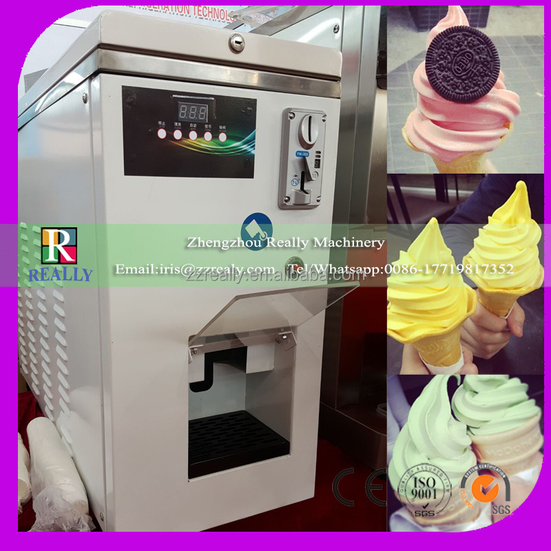 2024 Stainless Steel coin operated ice cream vending machine ice vending machine for sale