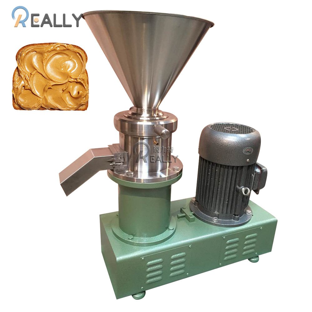 Efficient Steel Grinder Motor Soy Chili Tomato Sauce Making Peanut Butter Machine Sauce Production New Food Processing Machinery