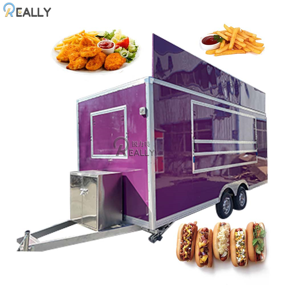 Mobile BBQ Smoker Grill Vending Machine Food Trailer