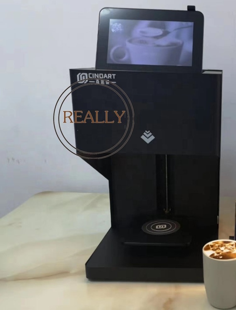 2024 commercial selfie 3D coffee printer machine small body coffee printer for sale