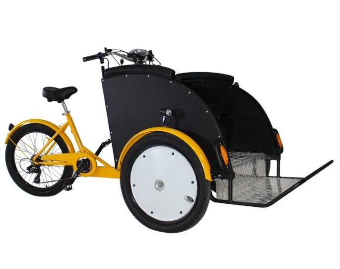 High Quality Electric Passenger Tricycle Pedicab Rickshaw Taxi Bike  Assist Pedal Three Wheel Bike for Sale